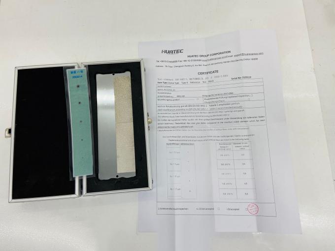 PT Test Plate For Steel International Standard ISO9934-2 EN ISO 3452-3 Type II Penetration Reference Test Block 2