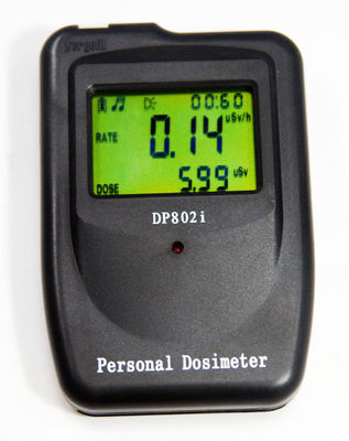 HUATEC DP802i Personal dose alarm meter for X, γ and hard-β rays measurement with 0.01 µSv/h to 30mSv/h range and quick response time ≤5 seconds