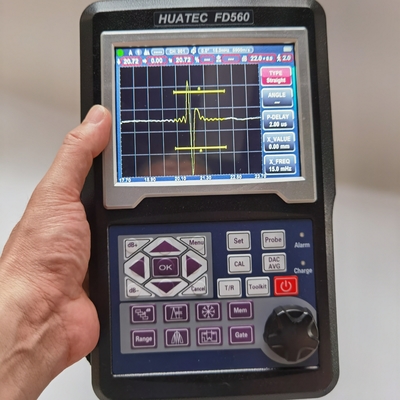 HUATEC 20-2000Hz Ultrasonic Flaw Detector FD560 With Reject Suppression 0 To 80% Full Screen Height