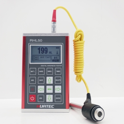 High Accuracy RHL50 LCD Display Portable Leeb Hardness Tester With ±6HLD Accuracy And Rmin 50mm Min. Radius