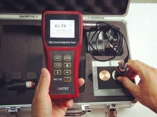 Digital Portable Eddy Current Conductivity Tester with 60 KHz~120 KHz Frequency and 6.9~110%IACS Range