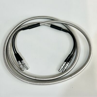High-Temperature Lemo 00-Lemo 00 TR Cable with Steel cover for UT flaw machine