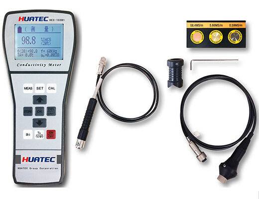Digital Conductivity Meter Designed with Eddy Phase Switchable Frequencies 60KHz and 500KHz
