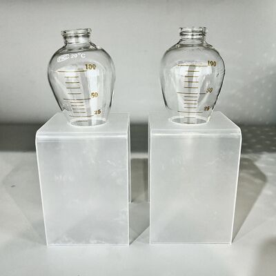 Calibrated Pear Shape Centrifuge Flask with Stand Magnetic Particle Suspension Concentration Detector ASME BPVC Standard MPI Test Tube