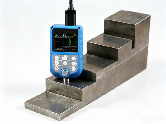 TG-3251 A&B Scan Echo to Echo Ultrasonic Thickness Gauge 0.01mm Resolution Thru-Coating Metal Wall Thickness Tester
