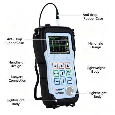 TG-5600DL Color Ultrasonic Thickness Gauge 100000 Data Storage Multi-Layer Thickness Measurement for Pipeline Pressure Vessel Corrosion Detection