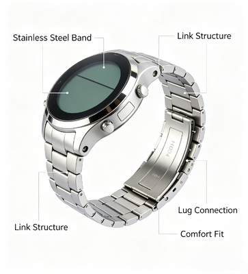HRD-4 High Precision Wrist Type Radiation Monitor 50KeV-1.3MeV Energy Range Adjustable Threshold Sound Light Alarm Dosage Meter
