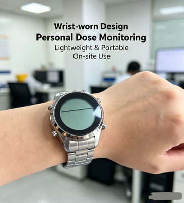 HRD-4 Wristwatch Personal Radiation Dosimeter IP67 Waterproof X Gamma Ray Radiation Dose Detector 0.10μSv/h-50mSv/h with Alarm Function