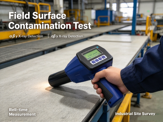 FJ1210(φ50) Digital Surface Contamination Monitor, Alpha Beta Gamma X‑Ray Radiation Detector For Nuclear Industry Site Survey