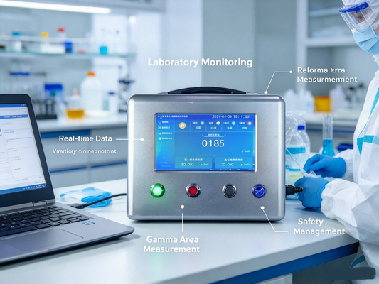 FJ-500 Online Continuous Radiation Monitoring System X γ α β Ray Detector 0.01μSv/h-1Sv/h Real-time Radiation Dose Rate Monitor