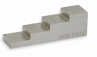 Thickness and linearity 4 step wedge calibration block with CE , Calibration Certificate