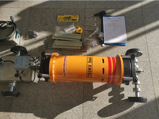 Long Distance Central Radiographic Pipeline Weld Inspection X-ray Crawler 1.0*3.5 Focal Spot Size 12 M/min Travel Speed