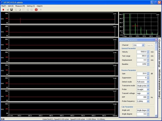 32 Channels Ndt Tester Surplus Sensitivity ≥65db Resolution ≥36db