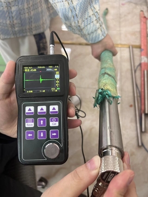 OLED Color Screen Ultrasonic Thickness Gauge Live A&B Scan Single & Dual Element Probe