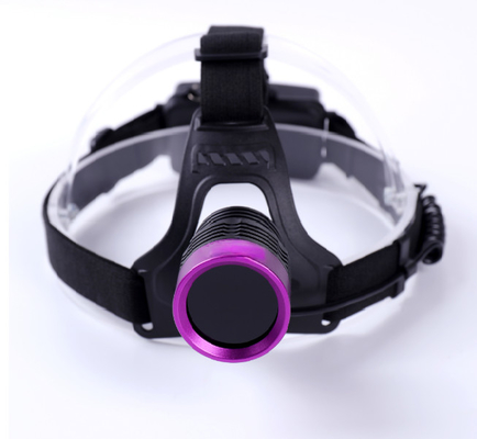 Helmet-Type Black Adjustable UV Headlamp Fluorescent Magnetic Particle And Penetration Inspection
