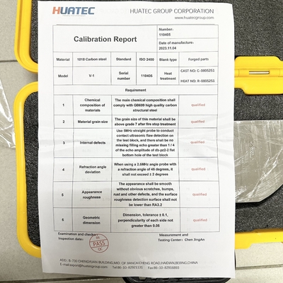 IIW V-1 CS SS AL Material UT Calibration Blocks NDT Instrument