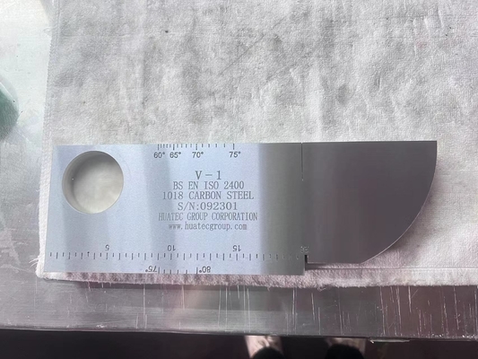 carbon steel IIW V1 Calibration Block Dutch test