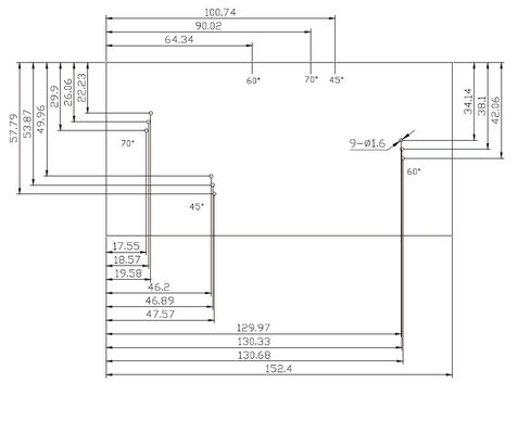 Carbon Steel RC Resolution Comparison Ultrasonic Calibration Block Standard AWS D1.1/D1.1M-2015