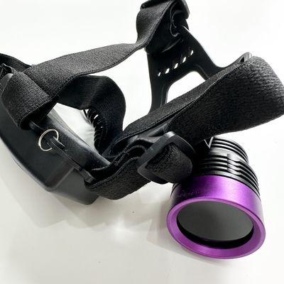 DG-3101S 90 Degrees Up-and-down Adjustment UV Helmet-type Black Lamp With 30 Average Life Span LED 50mm Irradiated Area