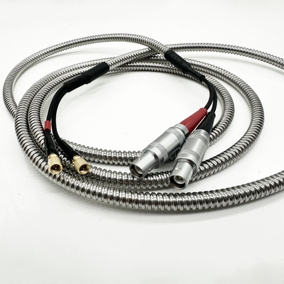 High-Temperature Lemo 01-Microdot Dual-Cable for NDT Equipment