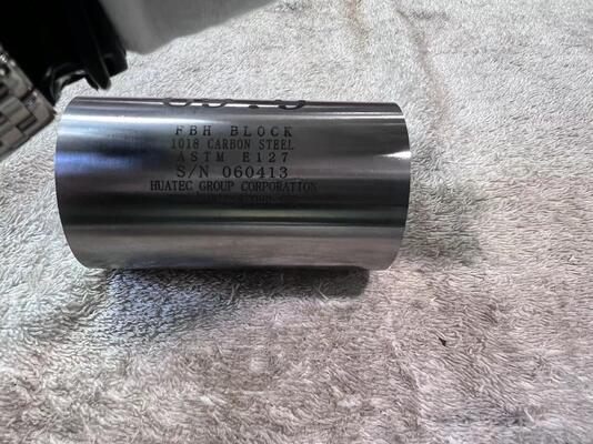 Distance and Area Amplitude Set of 10 Flat-bottom Hole Calibration Block