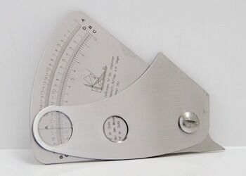 Portable Multi-Function Fan Shape Welding Gauge for Fillet, Undercut and Gap Measurement