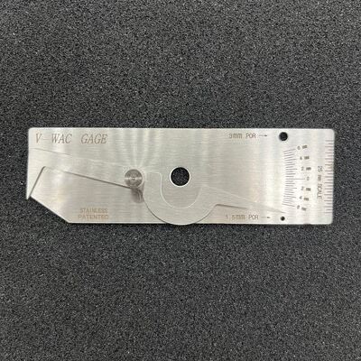 V-WAC Type Single Arm Fillet Stainless Steel Weld Gauge Metric & Inch Dual Scale