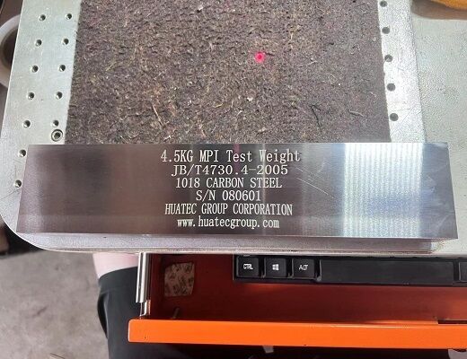 4.5KG MPI Test Weight 45N Magnetic Particle Inspection Lifting Force Test Block 1018 Carbon Steel For AC Magnetic Yoke Calibration