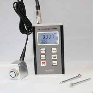 HG-6363 3 Axis Portable Vibration Meter Piezoelectric Accelerometer with RS232 & Bluetooth for Machinery Monitoring