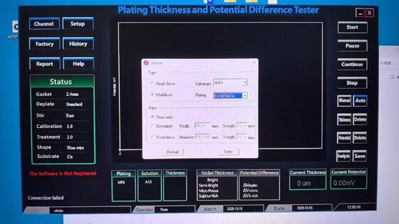 TG-100G Electrolytic Coating Thickness Gauge Multi-layer Nickel Potential Difference Testing Machine