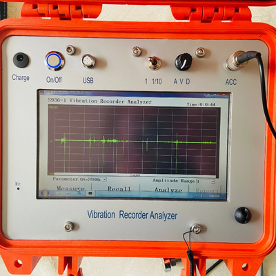 HG-S936L-1 Portable Vibration Data Recorder 1Hz-200Hz Single Channel Vibration Testing Device