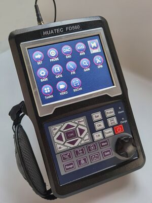 HUATEC FD560 Portable Digital Ultrasonic Flaw Detector with 120dB Sensitivity and IP65 Protection for NDT Testing