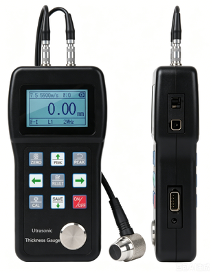 TG-3200L Portable Digital Ultrasonic Thickness Gauge 0.75-600mm Through Coating Measurement Metal Pipe Wall Thickness Testing Meter