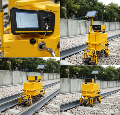 FD-GT-20 Lightweight Rail Ultrasonic Flaw Detector 10 Channels A/B Scan WIFI GPS Cloud Storage Railway Track Defect Inspection Trolley