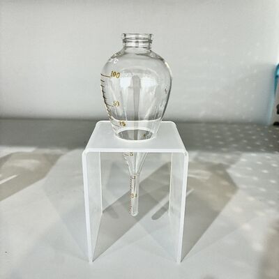 Calibrated Pear Shape Centrifuge Flask with Stand Magnetic Particle Suspension Concentration Detector ASME BPVC Standard MPI Test Tube
