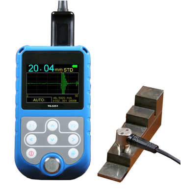 TG-3251 Portable NDT Ultrasonic Thickness Meter A Scan B Scan Dual Element Probe USB Data Output for Composite Material