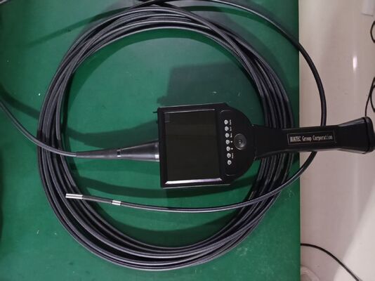 HTD-D8 4-Way Articulating Industrial Endoscope 8mm Probe HD 5 Inch Screen Portable Borescope Inspection Camera