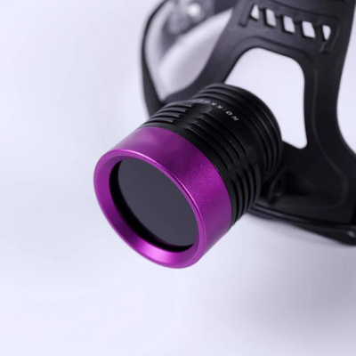 DG-3101S Adjustable UV Headlamp with 365 nm UV-A LED and 10000μW/cm² Intensity for Hands-Free Inspection