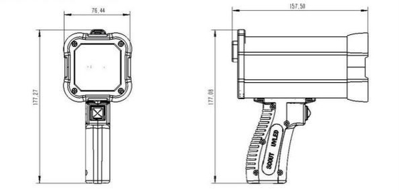 Dual AC DC Ndt Equipment Handheld LED UV Lamp DG4020