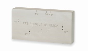 Reference Block Radiography AWS RC Ultrasonic Reference Blocks for checking angle beam transducer ...