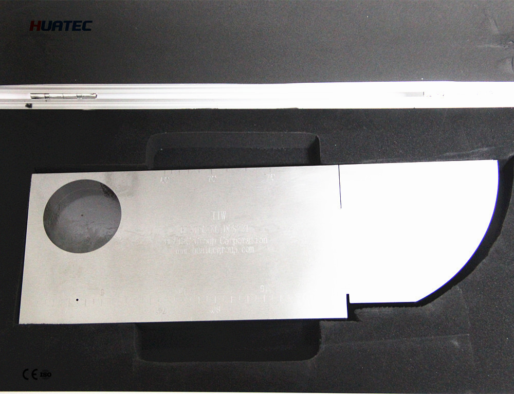 Phased Array Calibration Block for wedge delay calibration , performing ...