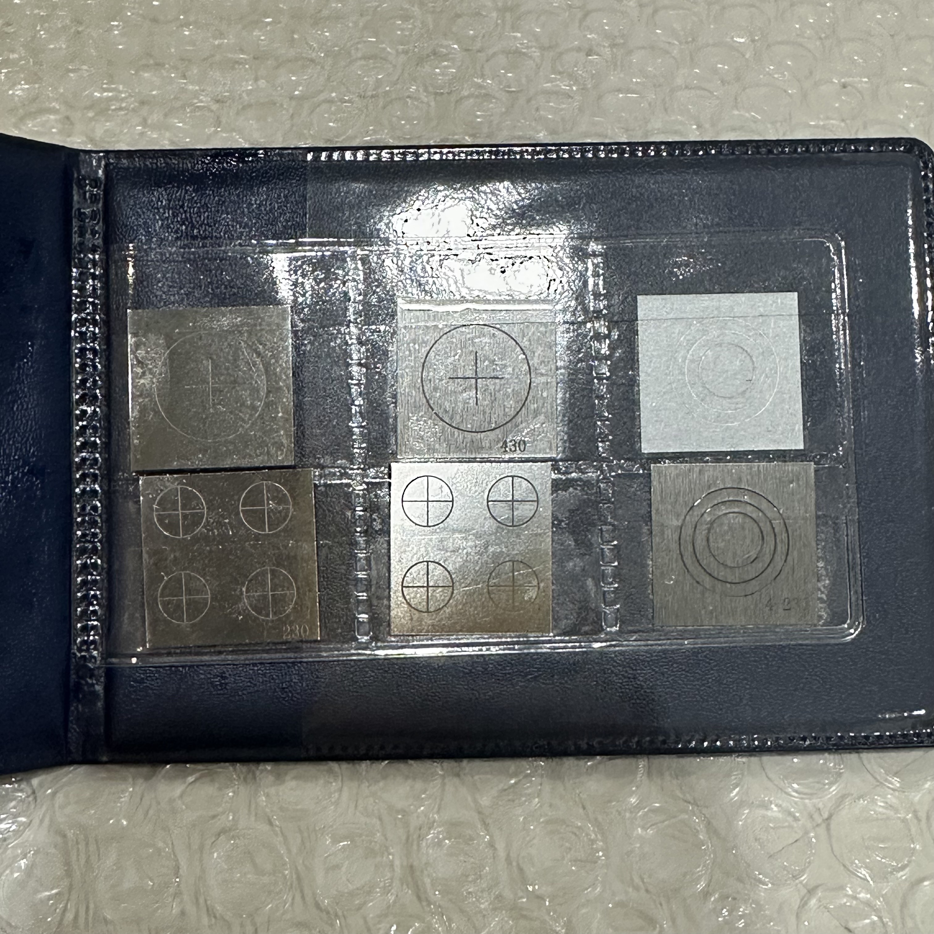 Variable Shim QQI Variable Depth Flaw Shim Quality Control Indicators for MPI Inspection