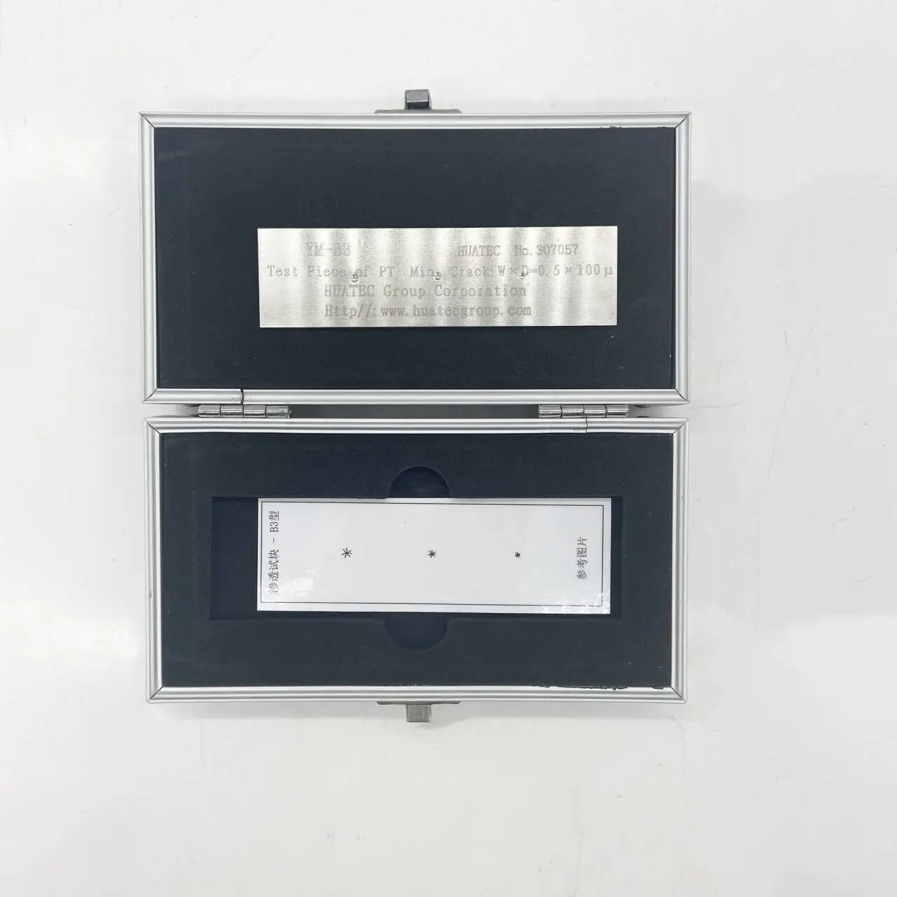 Testing Ym Solution YM-B3 Penetrant Testing Reference Block 100μm Crack Depth NDT Sample