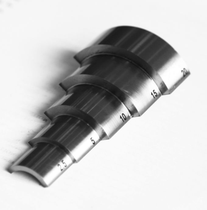 90° Curved 5 Step NDT Calibration Blocks Pipe Thikness Test Block