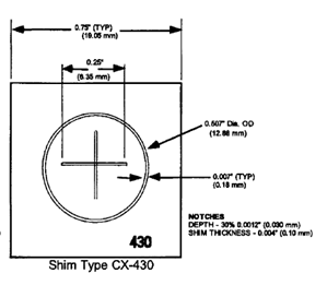 Mpi Defect Stringer CX-430 MPI Artificial Defect Test Piece with Circle & Cross Defects